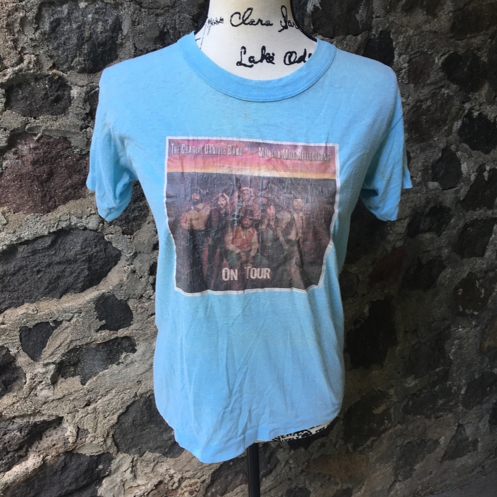 Vtg 80s Charlie Daniels Band Tee size medium